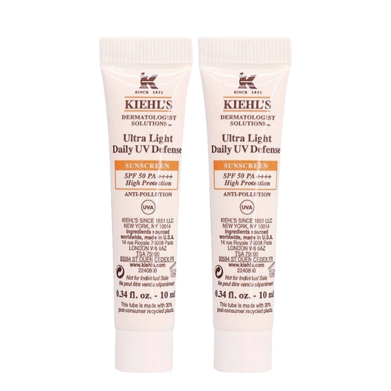 科颜氏Kiehl's柔润防晒隔离乳10ml*2 SPF50++++