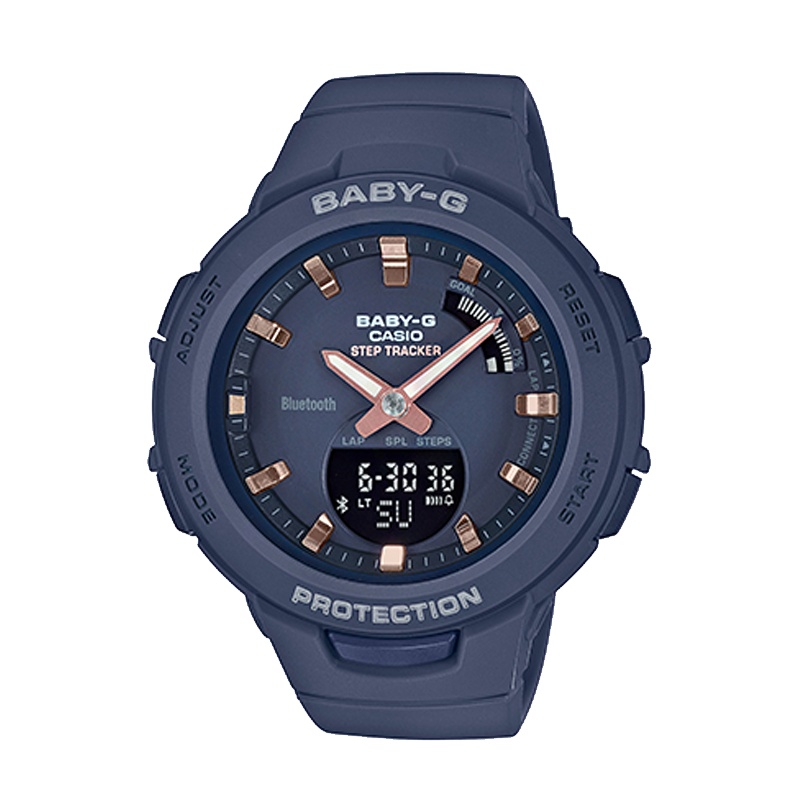 卡西欧(CASIO) 石英手表男 BABY-G系列BSA-B100-2A腕表