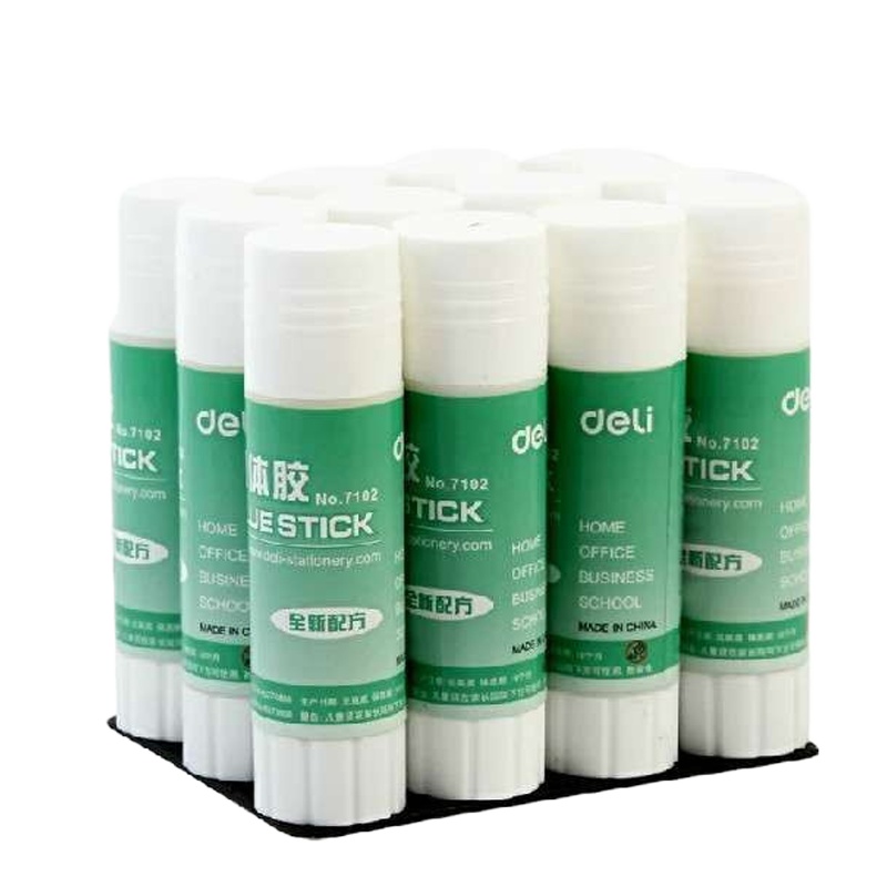 得力7102固体胶(无色)12支装/组