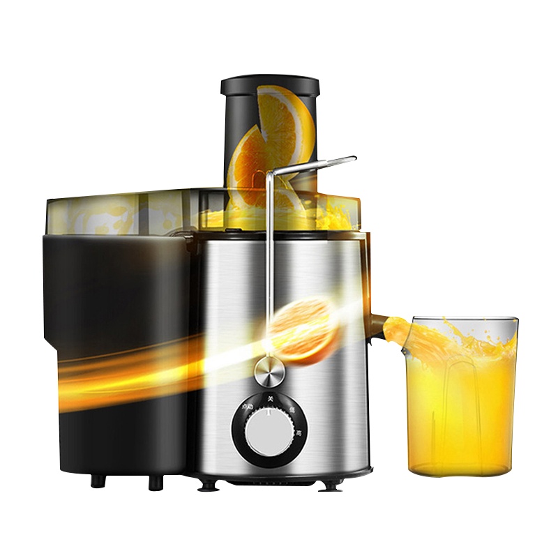 美的(Midea)榨汁机旋钮式全铜线电机大口径双档榨汁机果汁机智能打汁机便携式大口径全自动原汁机WJE2802D