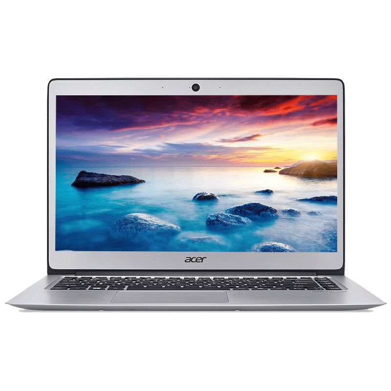 宏碁Acer蜂鸟Swift1 SF113 13.3英寸微边框金属便携轻薄本笔记本电脑(四核N3450 4GB 128GB IPS屏 指纹识别 银色)学生商务办公本