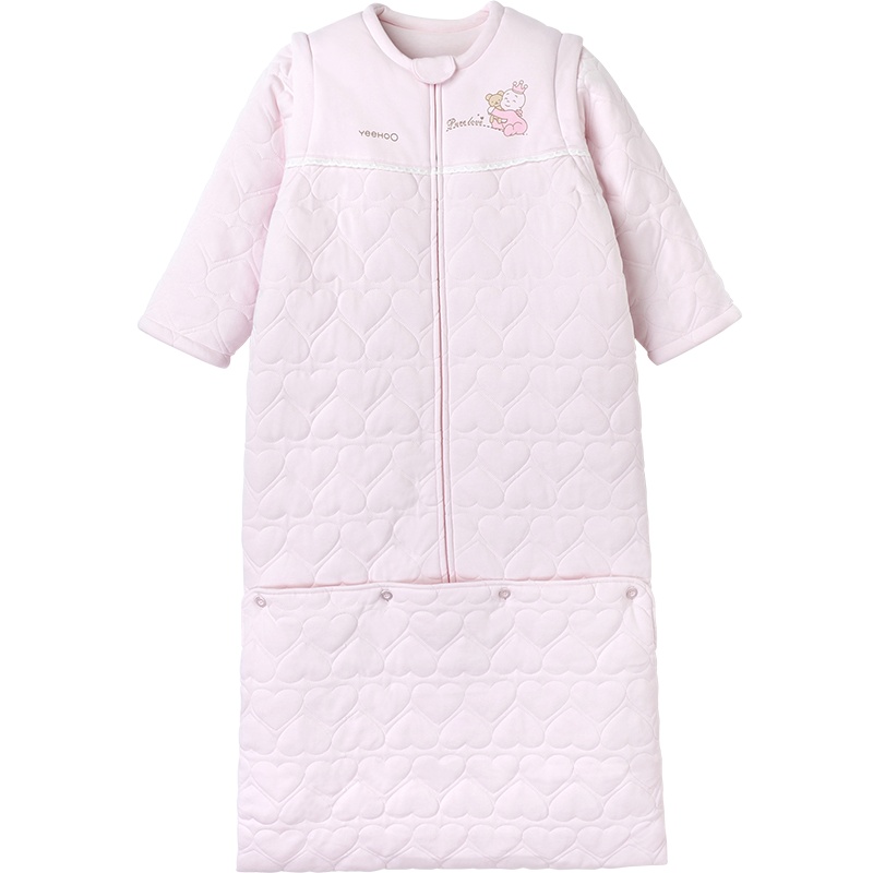 英氏新生儿睡袋宝宝婴幼儿防踢被儿童长袖夹棉保暖睡袋