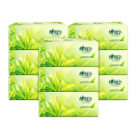 心相印茶语系列200抽盒装纸面巾原生木浆抽纸3包/提 一提3包 企业定制