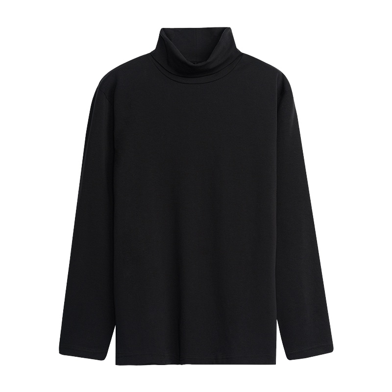 三枪打底衫女秋冬新品爽滑密棉简约两翻领休闲棉质长袖女士上衣22628A9