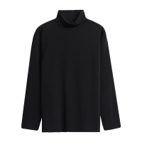 三枪打底衫女秋冬新品爽滑密棉简约两翻领休闲棉质长袖女士上衣22628A9