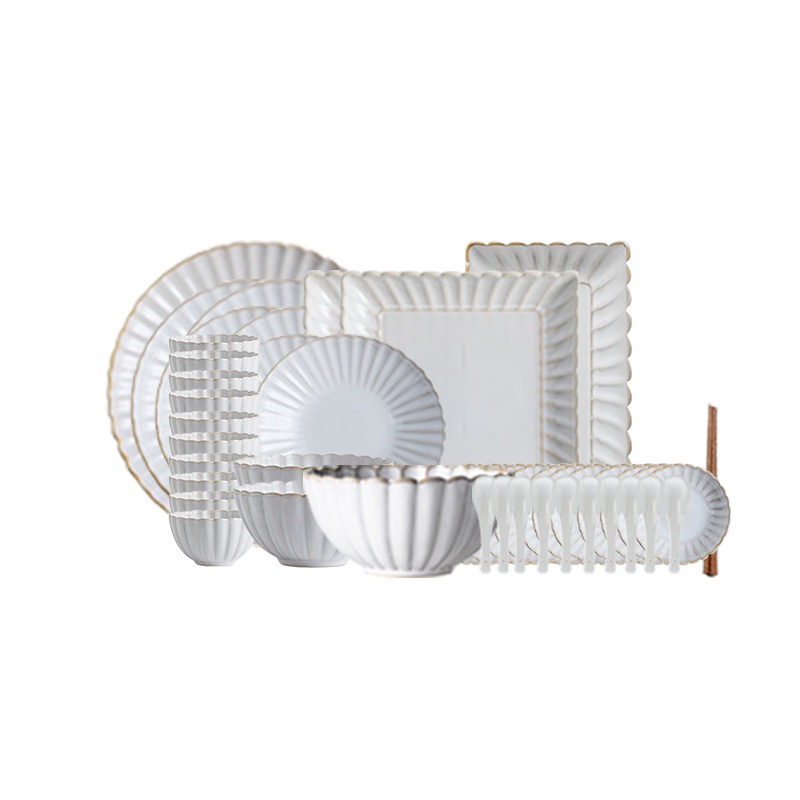 麦可可 碗碟套装家用组合北欧日式ins创意个性情侣网红碗筷碗盘碗具餐具