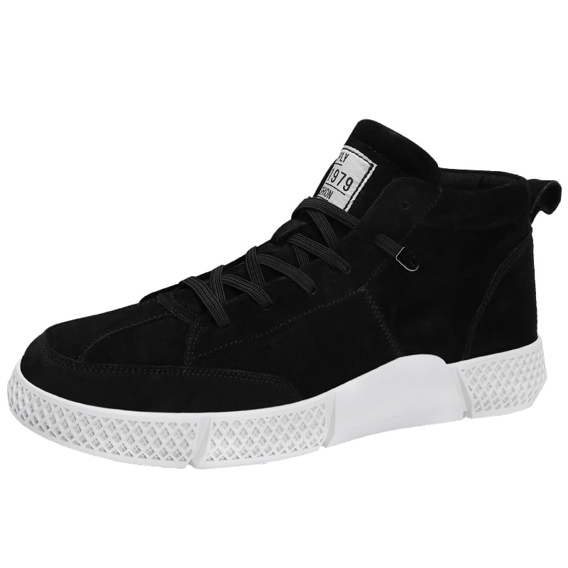 艾斯臣acesc 秋冬新品男生低帮加绒保暖棉鞋潮流时尚百搭板鞋男士运动休闲潮鞋