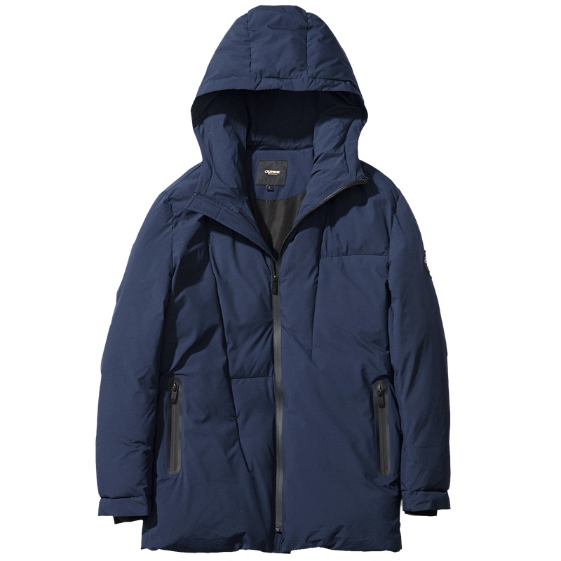 千纸鹤男士棉衣连帽修身休闲冬季外套2018新款时尚保暖棉袄65016