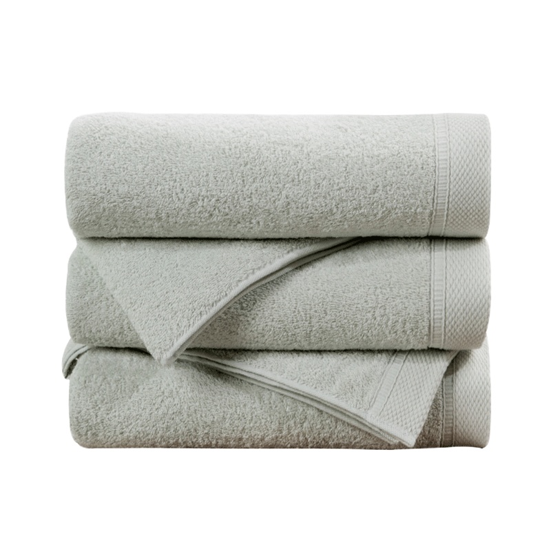 苏宁极物莫兰迪纯棉浴巾素色柔软强吸水家用成人男女通用不掉毛吸水