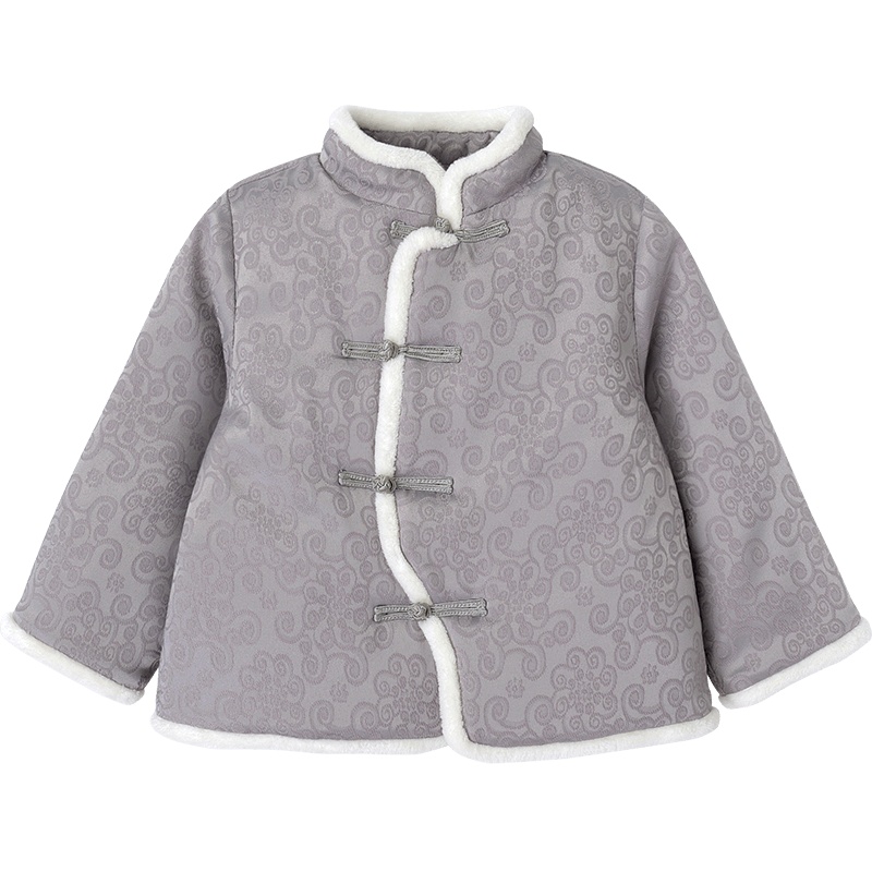 英氏儿童唐装汉服男童国风喜庆宝宝夹棉外套新年装 1812A9637