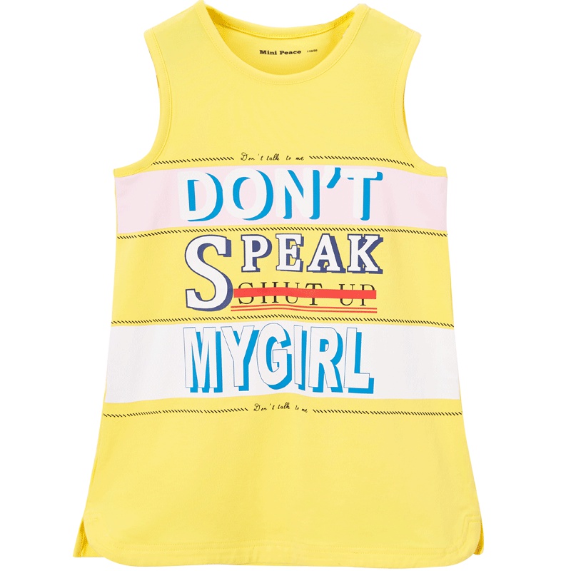 minipeace太平鸟女童连衣裙儿童背心裙子夏季度假夏装新款