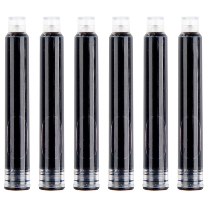 苏宁极物 钢笔墨囊笔芯 6支装 蓝色