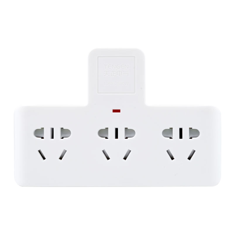 天正电气 新国标一转三家用插排插座接头无线插板转换器