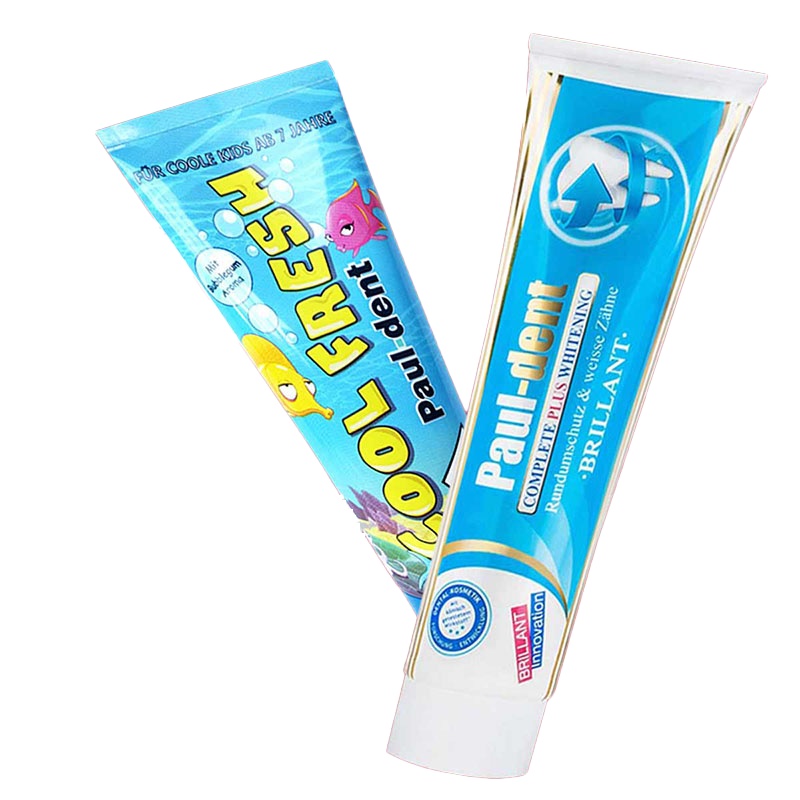 宝儿德德国原装进口婴儿童可吞咽含氟6-12岁换牙期牙膏套装清新口气护龈防蛀固齿去牙渍去黄牙去口臭美白牙膏75g+100g