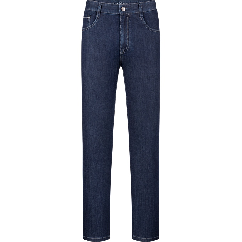 【含亚麻】柒牌男装新款牛仔裤复古时尚青年2021春夏青年微弹长裤