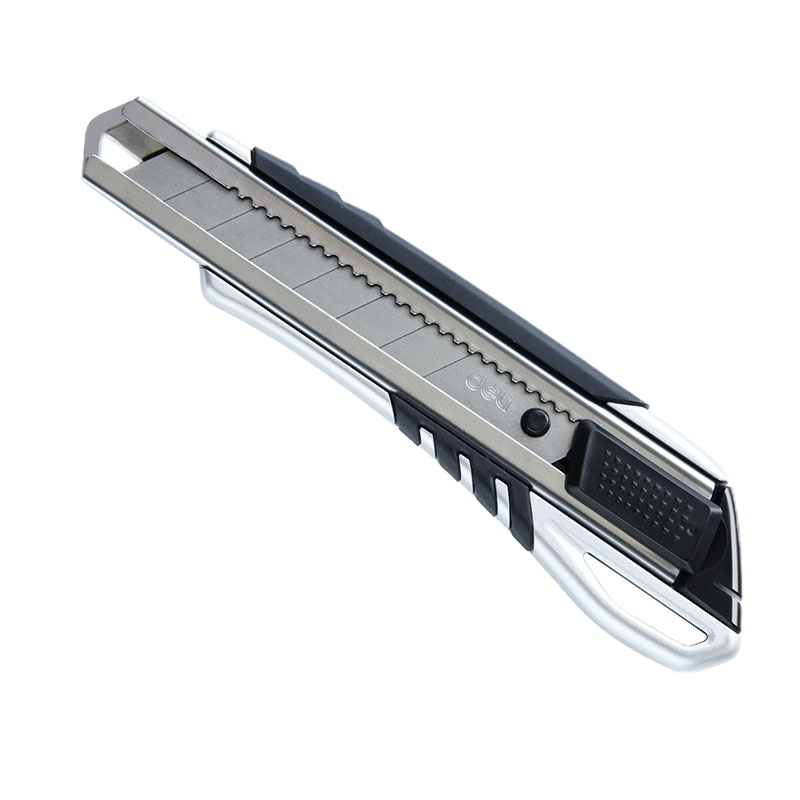 得力2057金属美工刀 重型安全锋利易切割大号裁纸工具刀 5把一组