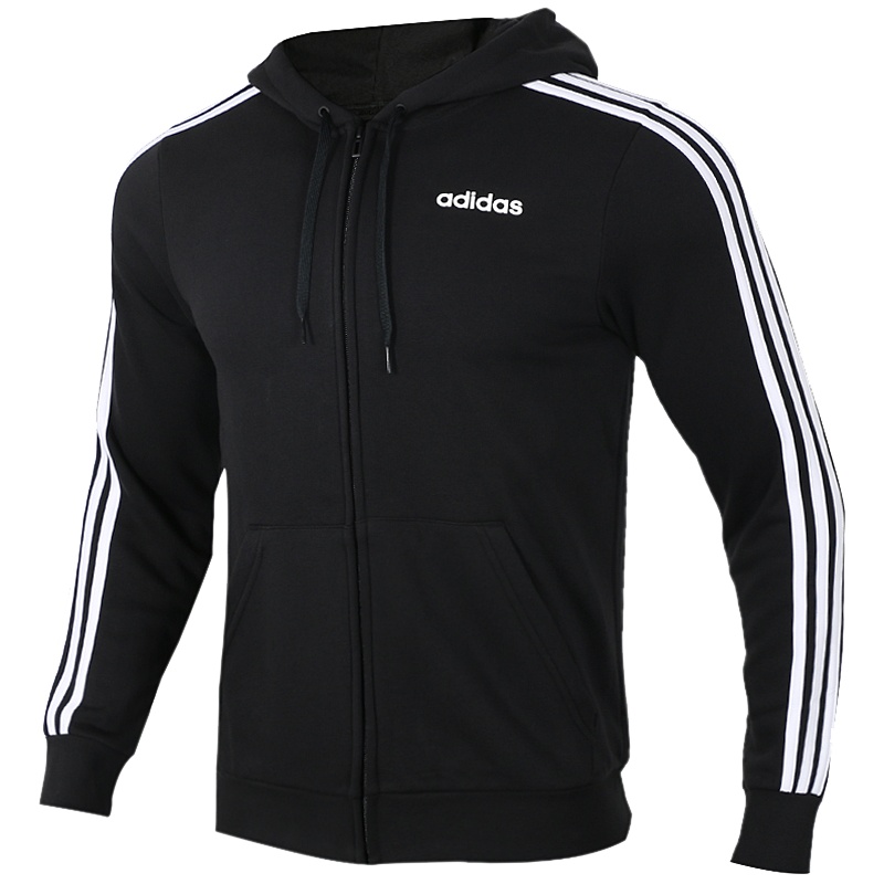 阿迪达斯外套男装运动服休闲连帽针织开衫夹克DQ3102