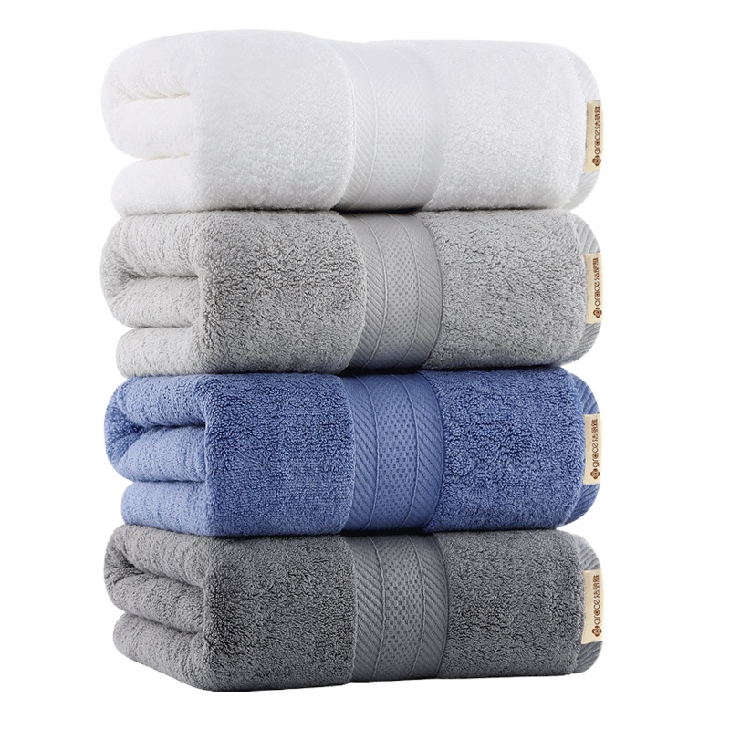 洁丽雅浴巾纯棉成人男女吸水家用速干加厚大浴巾A类婴儿裹巾650克儿童适用