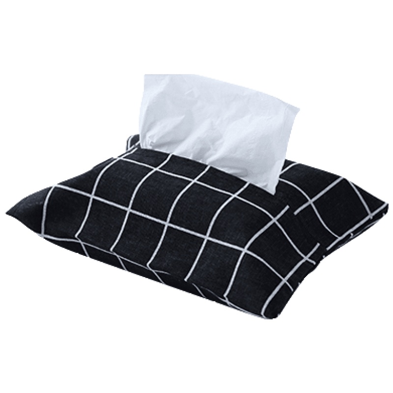 家柏饰(CORATED)布艺纸巾盒抽纸袋车载棉麻纸巾包抽纸盒卫生纸袋式抽纸套