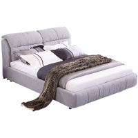 中源北欧现代简约1.8米布艺床软包主卧双人床婚床小户型榻榻米