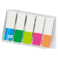 得力(deli)9062彩色百事贴便利贴 5色荧光膜指示标贴记事贴 分类标签贴 1本价格