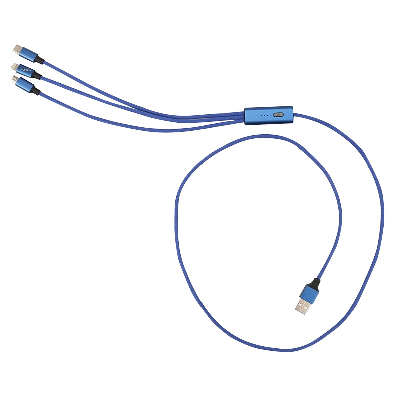 乐默 精编定时一拖三数据线 LCB-120 适用安卓Type-c苹果充电线(单位:条)