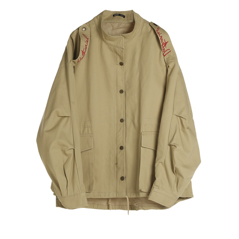 2021年春季新款风衣派克服外套女短款小个子圆领薄款初春流行外套