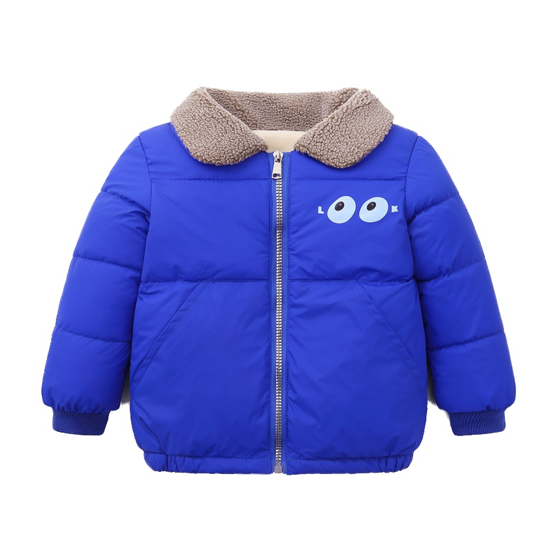 胖胖象P2秋冬新款加厚立领修身男女小孩儿童羽绒棉衣棉服外套短款