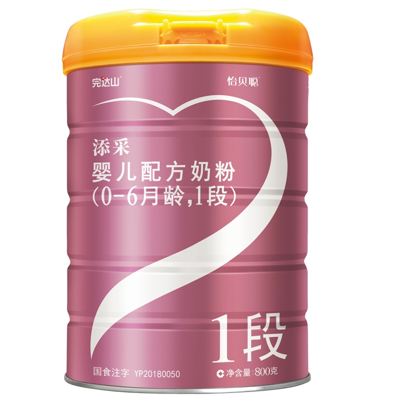 完达山稚净菁采1段800g*6罐 婴儿奶粉