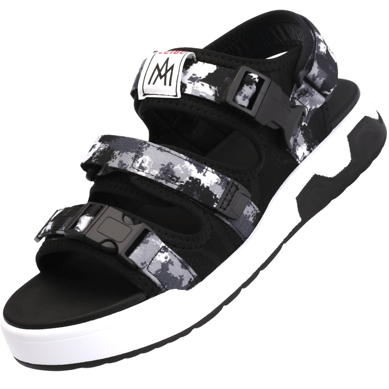 强人3515凉鞋男鞋潮流休闲男士沙滩凉鞋休闲鞋迷彩运动凉鞋男