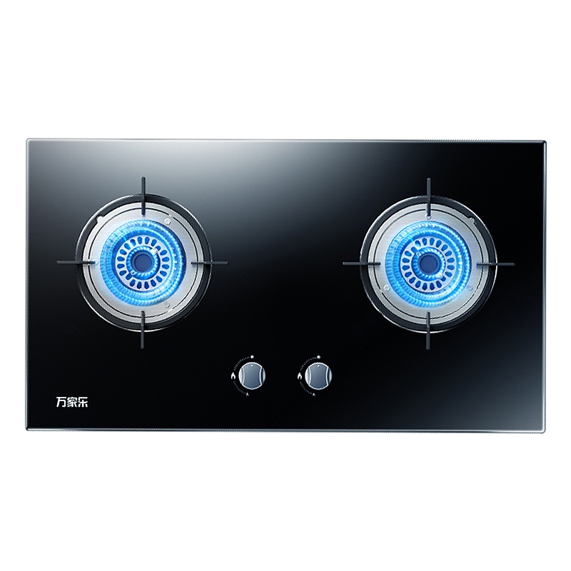 万家乐 燃气灶煤气灶灶台嵌两用灶具 4.5kw烈火燃气灶 煤气灶 钢化玻璃双灶嵌入式 天然气JZT-KA421B
