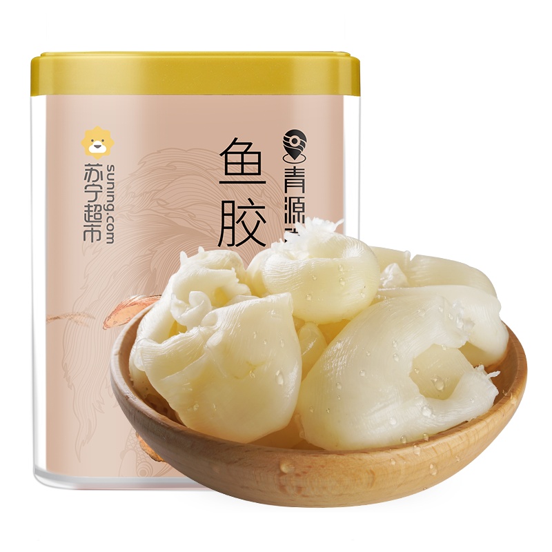 青源堂 花胶鱼胶50克 小米鸡蛋胶 鱼肚鱼鳔孕妇月子营养滋补品