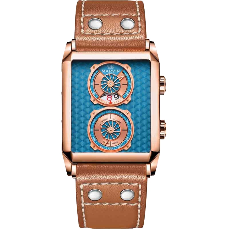 摩纹(MARVIN)瑞士手表莫尔顿方形系列大气休闲石英男士手表M024.54.55.68