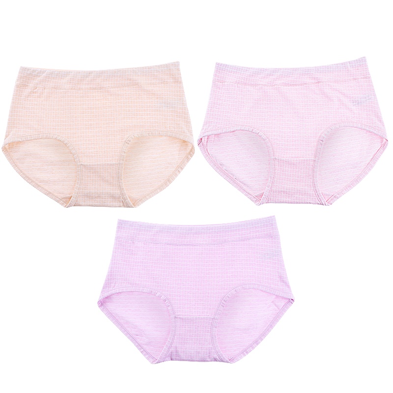 依曼丽日系小清新女士中腰提臀平角内裤