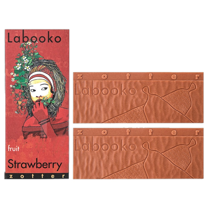 Zotter爱心草莓双片系列巧克力制品70g