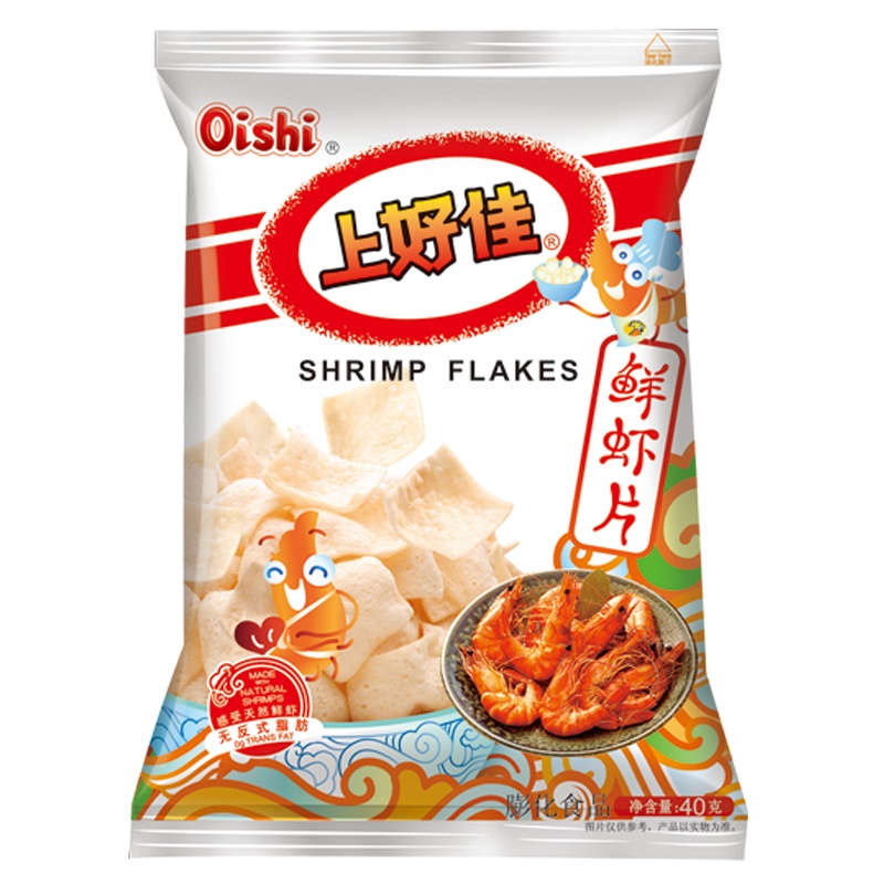 上好佳 鲜虾片 40g  膨化食品网红办公室休闲零食