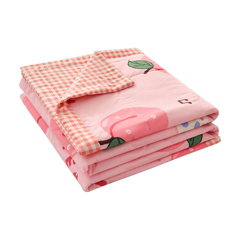 泰念(Tai nian) 全棉亲肤印花夏凉被/新款简约印花亲肤全棉夏凉被空调被被子被芯