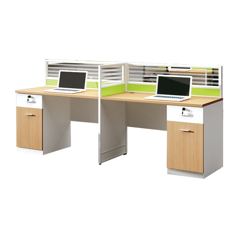 钜晟 办公桌2.4米双人位并排位屏风职员桌JS-P2406