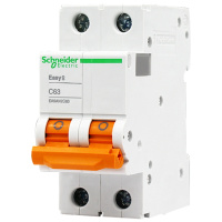施耐德电气(Schneider Electric)断路器 家用空开E9系列 真空双极 2P63A 空气开关