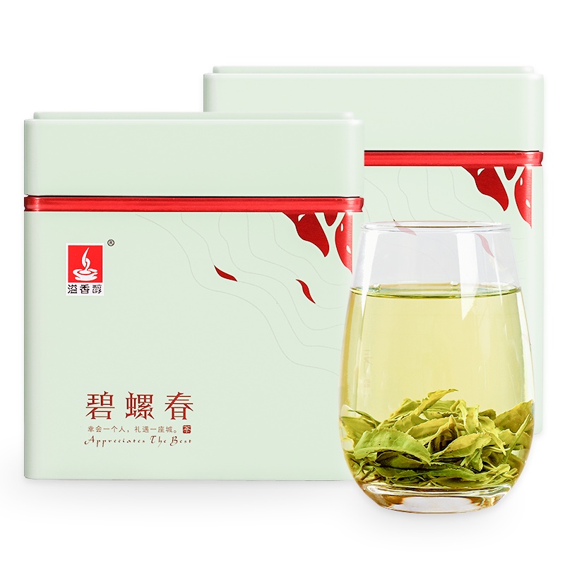 [买1送1]溢香醇碧螺春2020新茶春茶浓香型正宗一级125g/罐