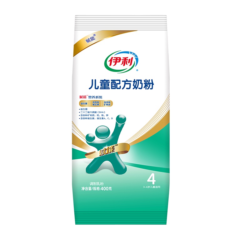 伊利赋能儿童配方奶粉400g袋
