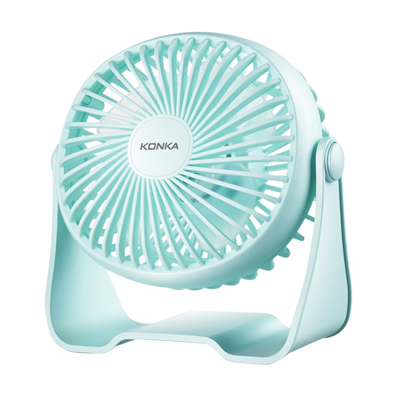 康佳(KONKA)风扇KF-07U100迷你床上静音电扇学生宿舍台夹扇办公室桌面USB小电风扇