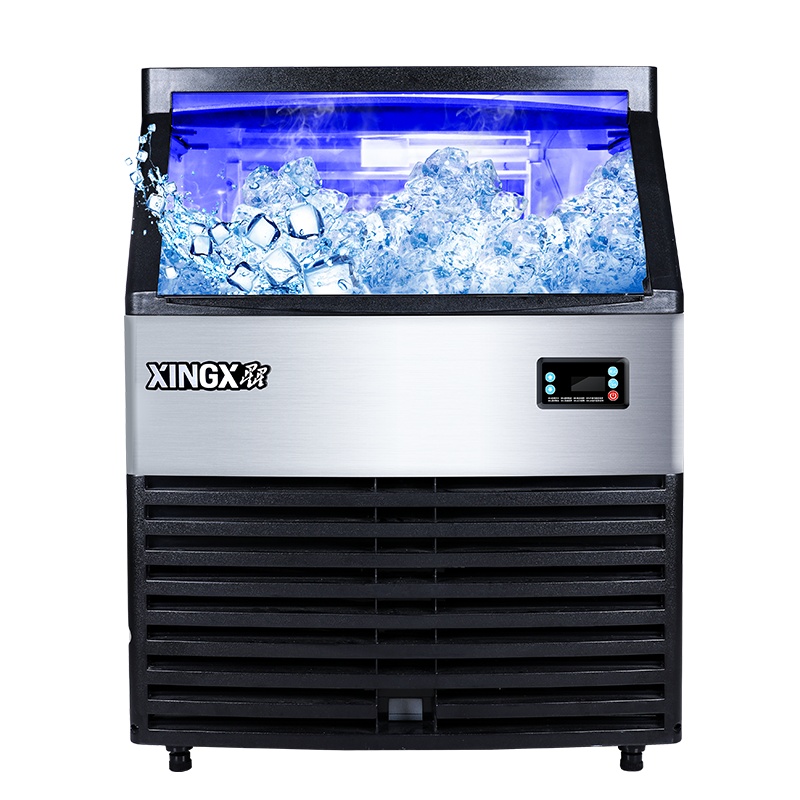 星星(XINGX) 制冰机商用大型 方冰酒吧奶茶饮品店 全自动冰块机 冰格大容量XZB-140JA108
