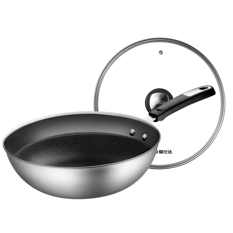 爱仕达(ASD) 炒锅 CC30E1WG防粘三层钢炒锅30cm(团)