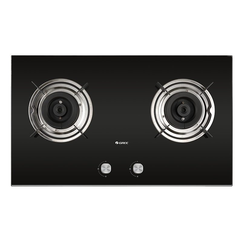 格力(GREE)燃气灶 嵌入式大火力 双灶猛火 JZT-QS03B(天然气灶) 防爆钢化玻璃面板 耐高温耐腐蚀 无极调火