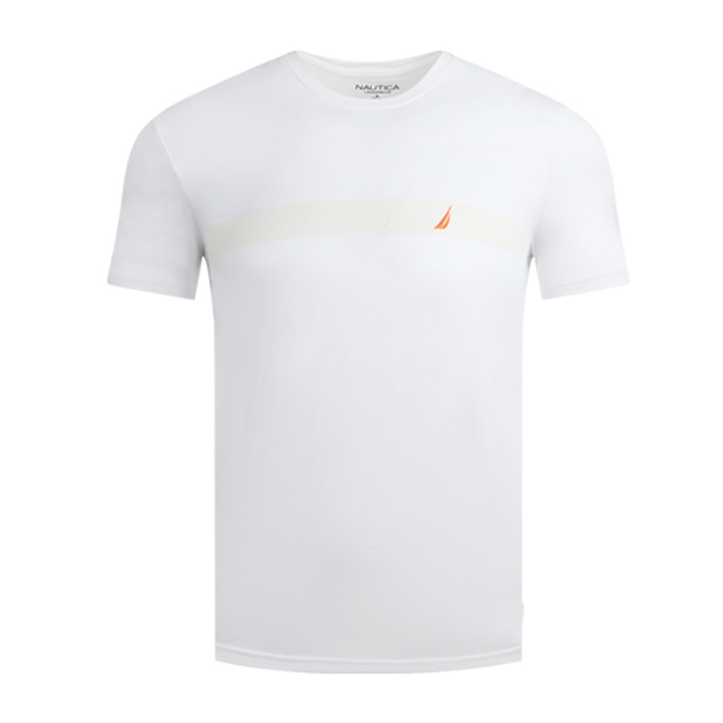 诺帝卡/NAUTICA UNDERWEAR 男士夏季轻薄经典LOGO圆领家居短袖