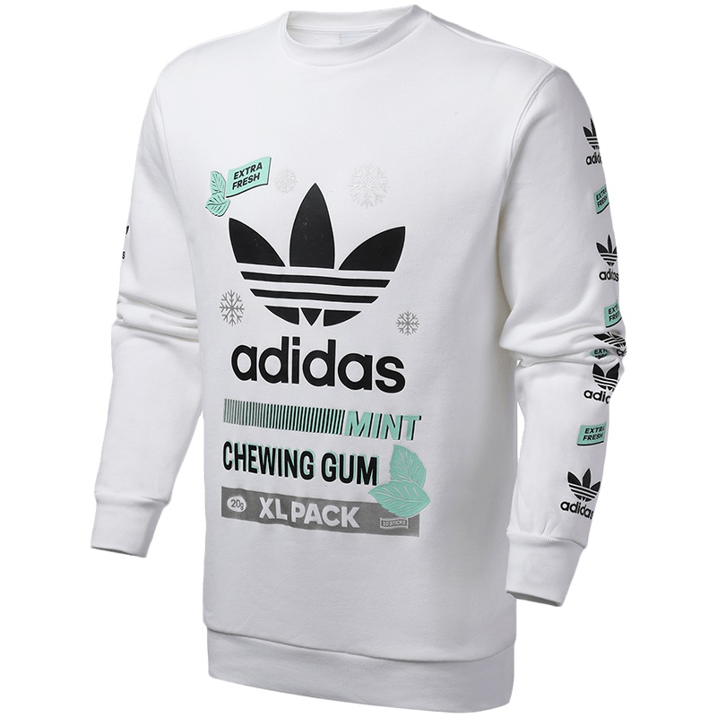 adidas阿迪达斯三叶草男装运动服休闲针织圆领卫衣FP7706