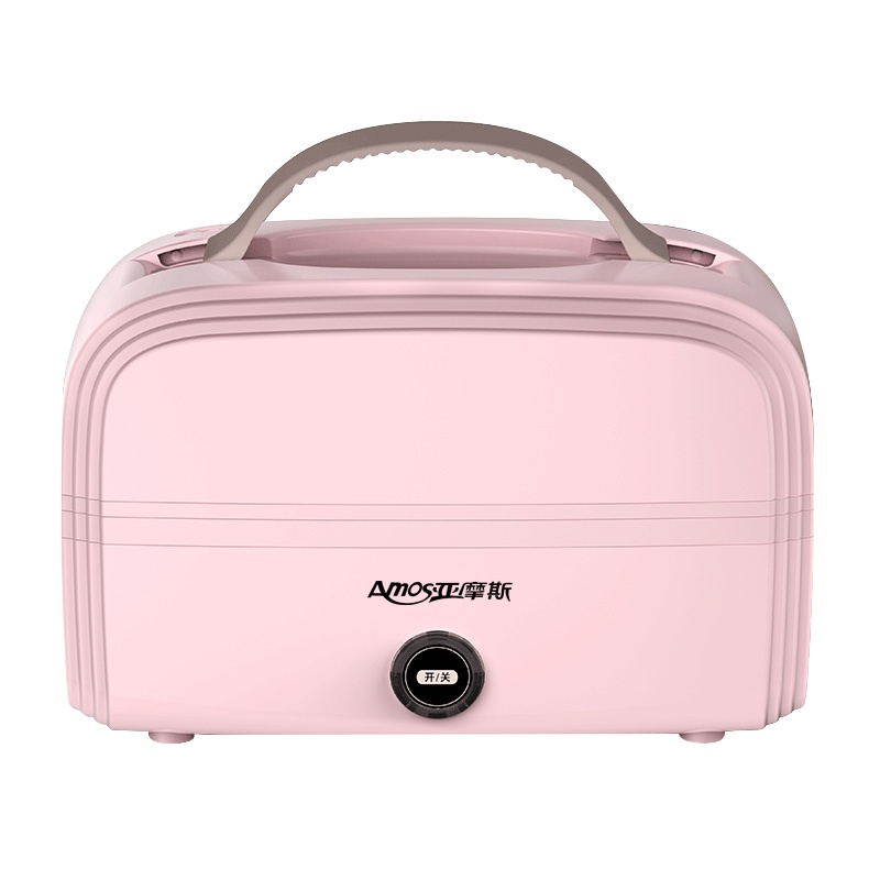 亚摩斯(AMOS)蒸煮饭盒AS-LB30K亚摩斯电热饭盒可插电加热保温双层蒸煮保温电饭盒上班族带饭神器
