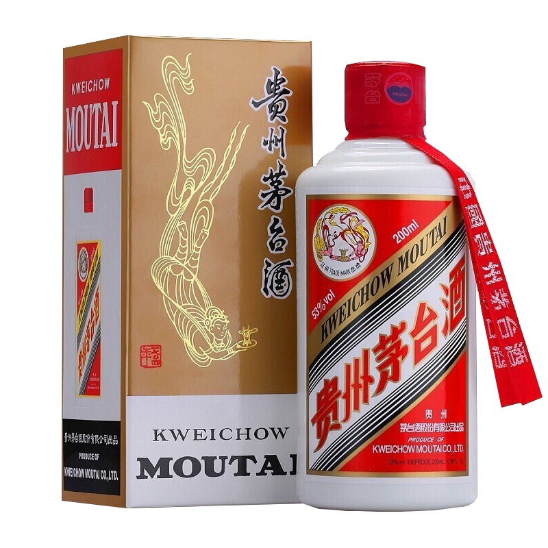 贵州茅台酒 飞天茅台 53度200ml 酱香型白酒