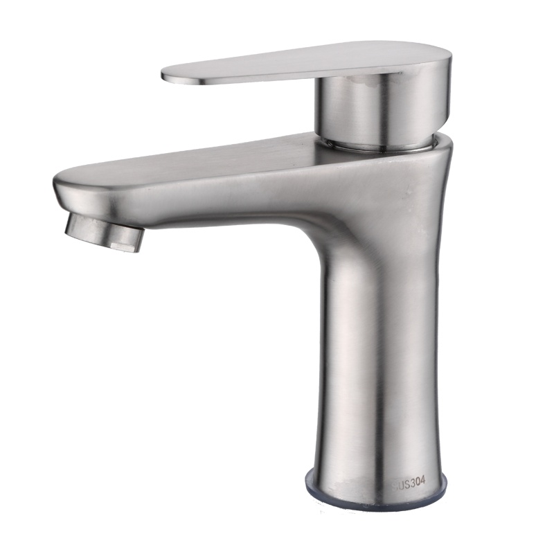 沐贝勒304不锈钢面盆冷热龙头卫生间冷热水龙头冷热混水瓷盆龙头